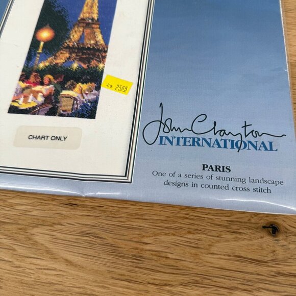 Heritage Paris Counted Cross Stitch Kit John Clayton Eiffel Tower NEW SEALED - Picture 3 of 6
